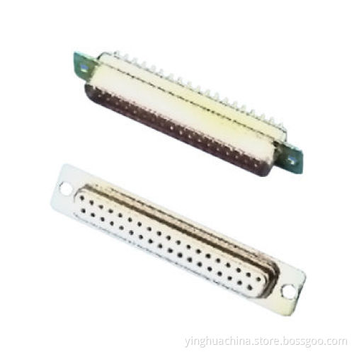 D-sub Connector, Solder Type Machined Pin Male/Female 09/15/25/37/50-pin Through Hole Hex Screw 057